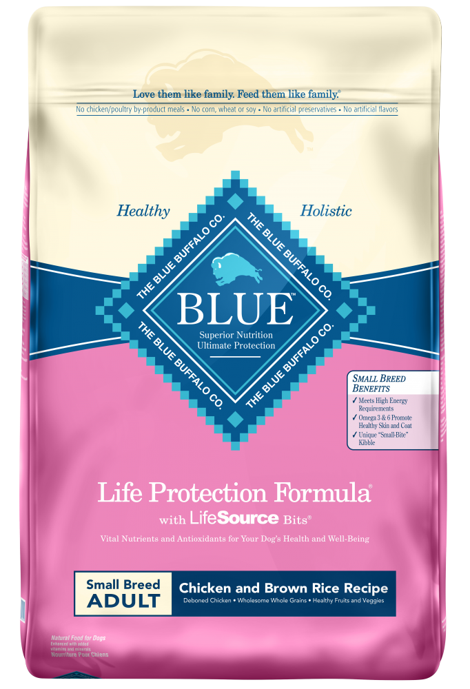 Blue Buffalo Blue Life Protection Formula Toy Breed Adult Chicken & Brown  Rice Recipe Dry Dog Food, 4 lbs.