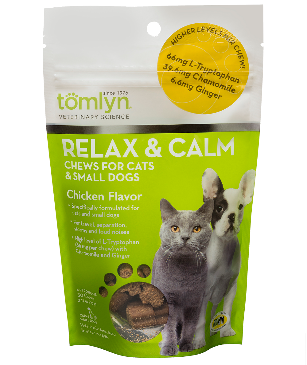 Tomlyn Relax Calm Chews for Cats and Small Dogs