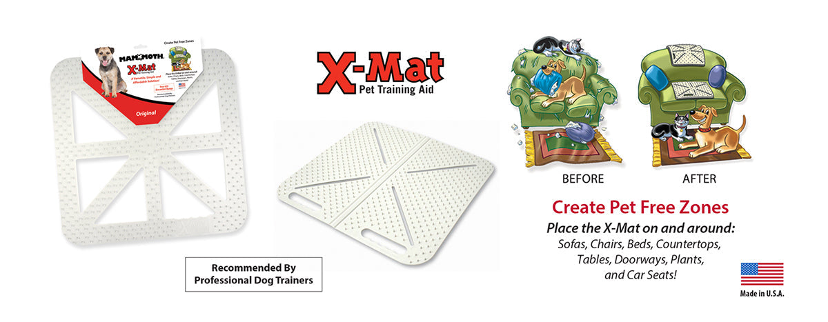  Mammoth Pet Products X-Mat Extra Pet Training Mat, Flexible,  18-Inch, Beige (60004F) : Pet Deterrent Mats : Pet Supplies