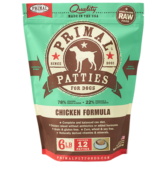 Primal dog shop food patties