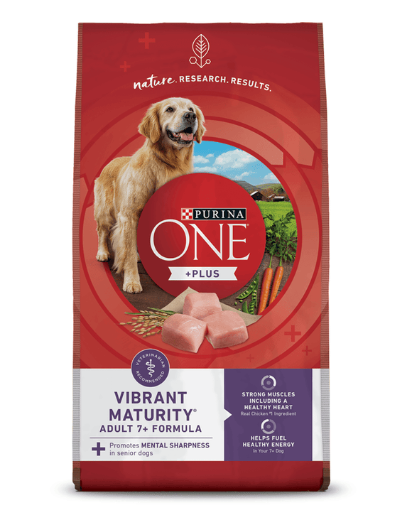 Purina ONE Plus Vibrant Maturity Adult 7+ Formula Dry Dog Food
