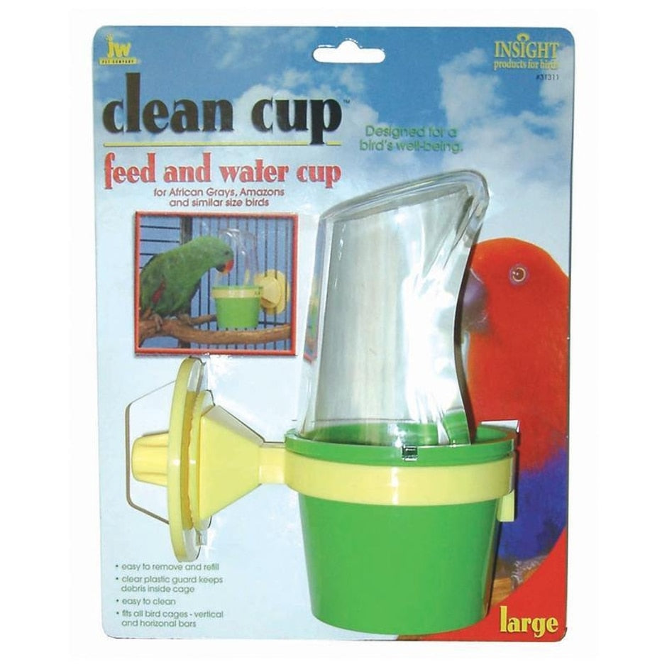 JW Pet Clean Cup Bird Feed & Water Cup