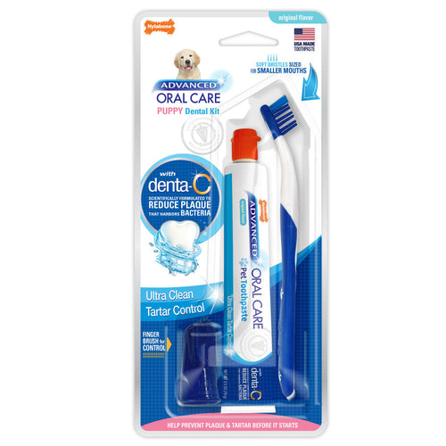 Nylabone Advanced Oral Care Puppy Dental Kit (3-Piece Kit)