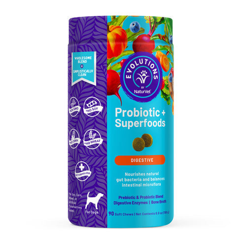 NaturVet Evolutions - Probiotic + Superfoods Soft Chews