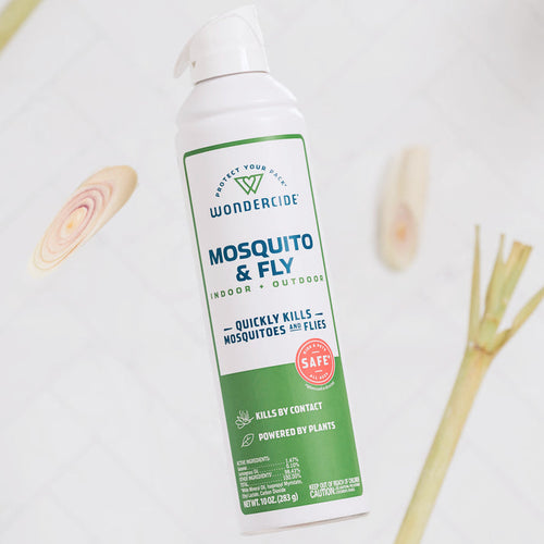 Wondercide Mosquito & Fly for Indoor + Outdoor with Natural Essential Oils (10 oz)