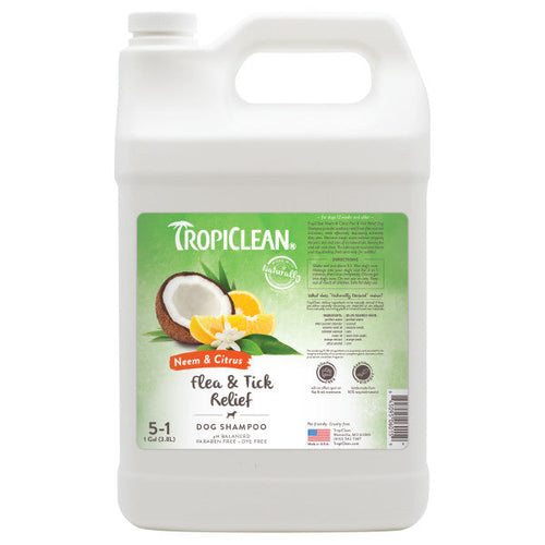 TropiClean Neem & Citrus Flea & Tick Relief Shampoo for Dogs