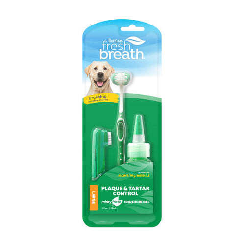 TropiClean Fresh Breath Oral Care Kit for Dogs