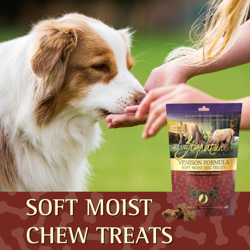 Zignature Venison Soft Moist Treats for Dogs