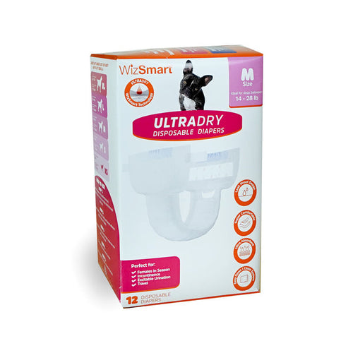 WizSmart UltraDry Disposable Dog Diapers