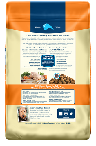 Blue Buffalo Life Protection Natural Chicken & Brown Rice Recipe Large Breed Adult Dry Dog Food