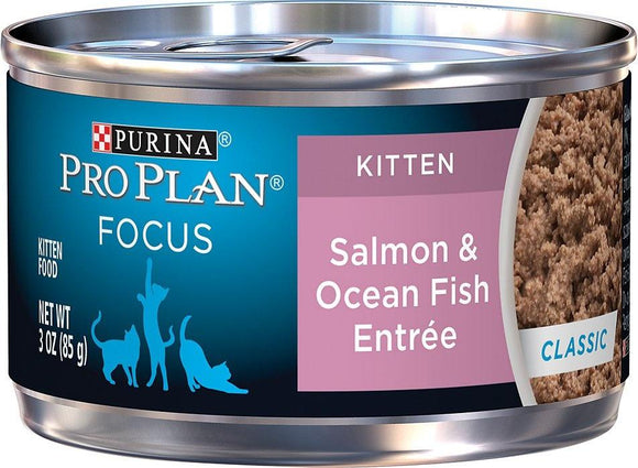 Purina Pro Plan Focus Kitten Classic Salmon & Ocean Fish Entree Canned Cat Food