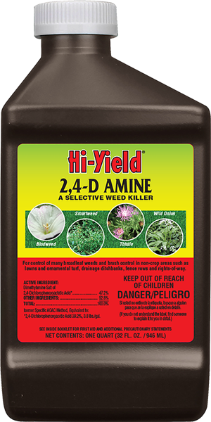 pulverize herbicide label Hi-Yield 2, 4-D AMINE A SELECTIVE WEED KILLER - Fort Worth, TX