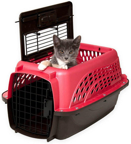 Petmate two door clearance top load pet kennel