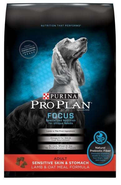 Purina Pro Plan Focus Sensitive Skin Stomach Formula Lamb Oat