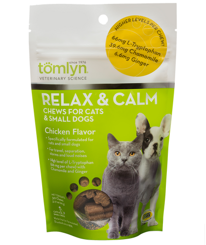 Tomlyn Relax & Calm Chews for Cats and Small Dogs