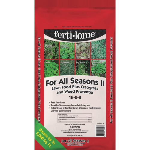 Ferti-lome For All Seasons II 20 Lb. 5000 Sq. Ft. 16-0-8 Lawn Fertilizer with Crabgrass & Weed Preventer