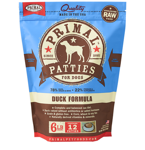 Primal Pet Foods Canine Raw Frozen Patties Fort Worth TX