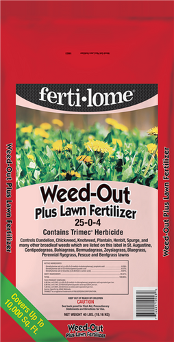 fertilizer plus pre emergent herbicide Ferti-Lome Weed-Out Plus Lawn Fertilizer 25-0-4 - Fort Worth, TX