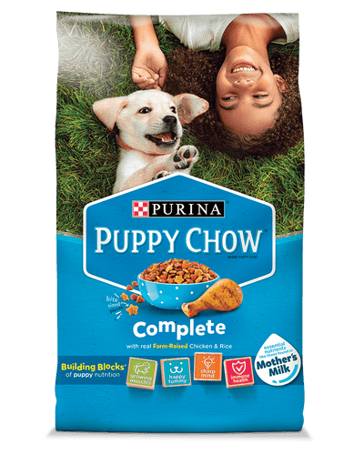 Purina puppy deals chow feeding guide