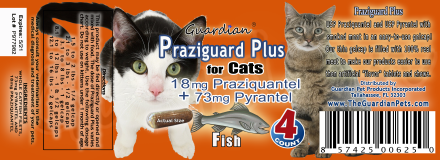 Guardian Praziguard Plus® 18mg Praziquantel & Pyrantel for Cats