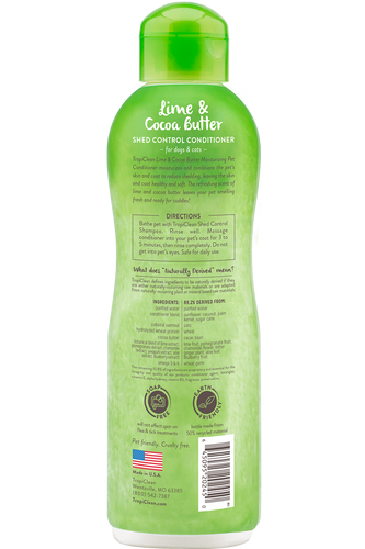 TropiClean Lime & Cocoa Butter Shed Control Conditioner for Pets